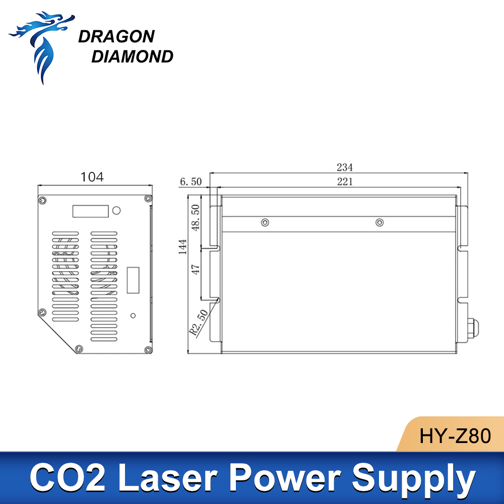 Dragon Diamond HY-Z80 Co2 Lase - Laser Power Supply 60W review and price